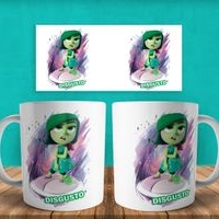 Jarra blanca personalizada de Disgusto Intensamente image
