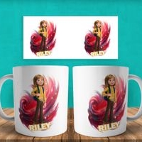 Jarra blanca personalizada de Riley, Intensamente image