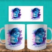 Jarra blanca personalizada de Tristeza, Intensamente image
