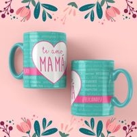 Jarra blanca personalizada para día de la madre image