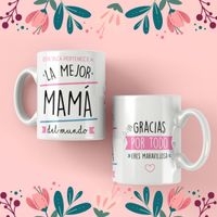 Jarra blanca personalizada para día de la madre image