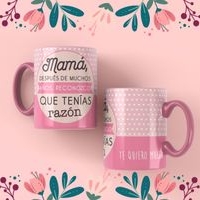 Jarra blanca personalizada para día de la madre image
