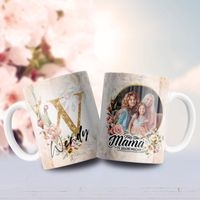Jarra blanca personalizada para día de la madre image