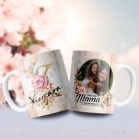 Jarra blanca personalizada para día de la madre image
