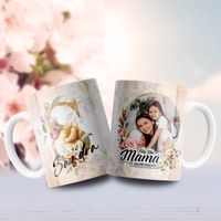 Jarra blanca personalizada para día de la madre image
