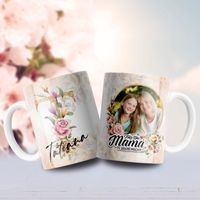 Jarra blanca personalizada para día de la madre image