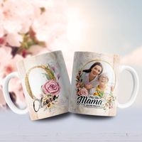 Jarra blanca personalizada para día de la madre image