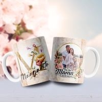 Jarra blanca personalizada para día de la madre image