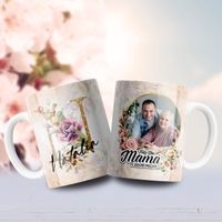 Jarra blanca personalizada para día de la madre image