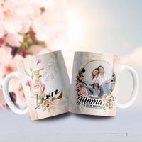Jarra blanca personalizada para día de la madre image