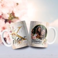 Jarra blanca personalizada para día de la madre image