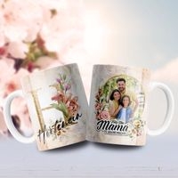 Jarra blanca personalizada para día de la madre image