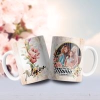 Jarra blanca personalizada para día de la madre image