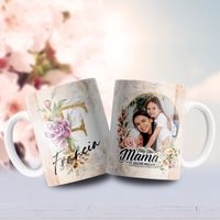 Jarra blanca personalizada para día de la madre image