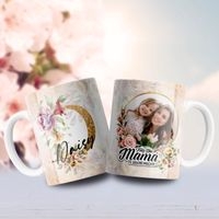 Jarra blanca personalizada para día de la madre image