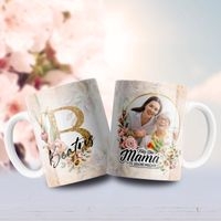 Jarra blanca personalizada para día de la madre image