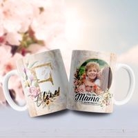 Jarra blanca personalizada para día de la madre image