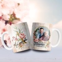 Jarra blanca personalizada para día de la madre image