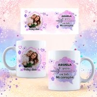 Jarra blanca personalizada para día de la madre image