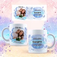 Jarra blanca personalizada para día de la madre image