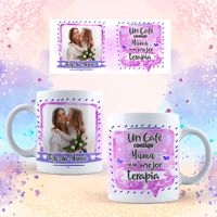 Jarra blanca personalizada para día de la madre image