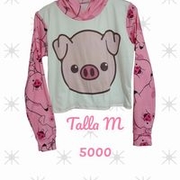 Sudadera con diseño de cerdito image