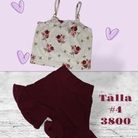 Conjunto floral para niña image