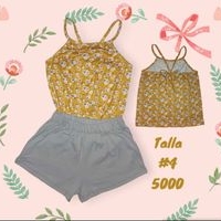 Conjunto floral para niña image