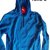 Sudadera con capucha azul talla S image