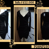 Vestido Negro Elegante Talla S image