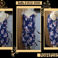 Vestido floral azul talla S image