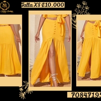 Falda Amarilla Elegante image