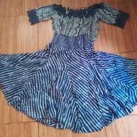 Vestido bohemio azul image
