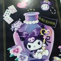 Kit de adhesivas para forrar cuaderno De Kuromi y Hello Kitty PERSONALIZAMOS CON EL PERSONAJE FAVORITO image