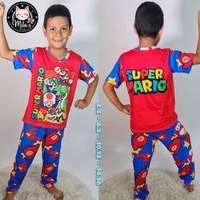 Pijama Infantil Super Mario Colorido image