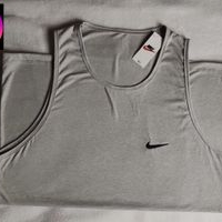 Camiseta sin mangas Nike gris image