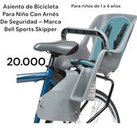 Asiento de Bicicleta para Niño con Arnés de Seguridad image