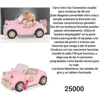 Carro retro Our Generation rosado image