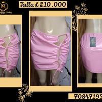 Falda Rosa Brillante con Detalles image