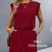 Enterizo Rojo Casual Talla L image