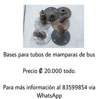 Bases para tubos de mamparas de bus image