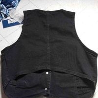 Chaleco de mezclilla negro image