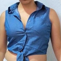 Blusa de Mezclilla Sin Mangas image
