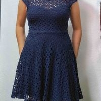 Vestido de Encaje azul image