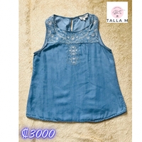 Blusa de Mezclilla Bordada image