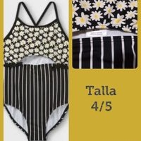 Traje de baño Infantil Floral. image