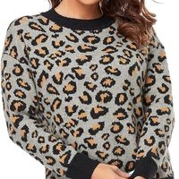 Suéter Estampado Leopardo Talla XL image