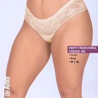 Panty Tradicional Encaje Beige image