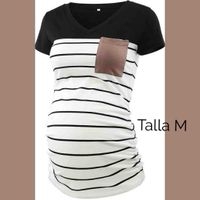 Blusa Maternidad a Rayas. Talla M. image