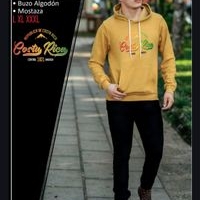 Buzo Algodón Unisex Mostaza image